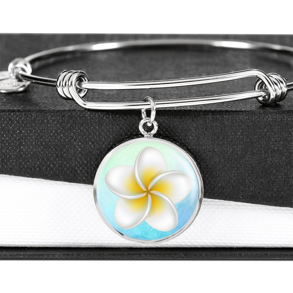 Frangipani Bangle Bracelet