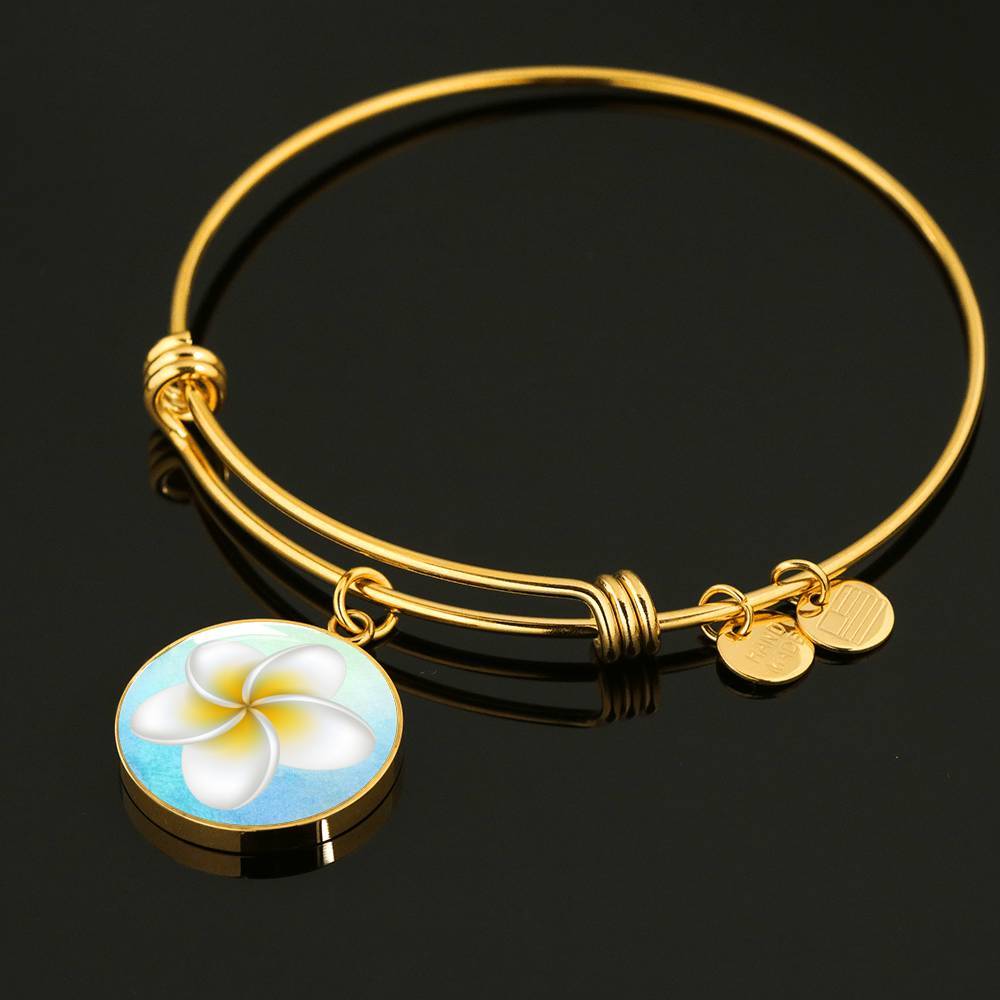 Frangipani Bangle Bracelet