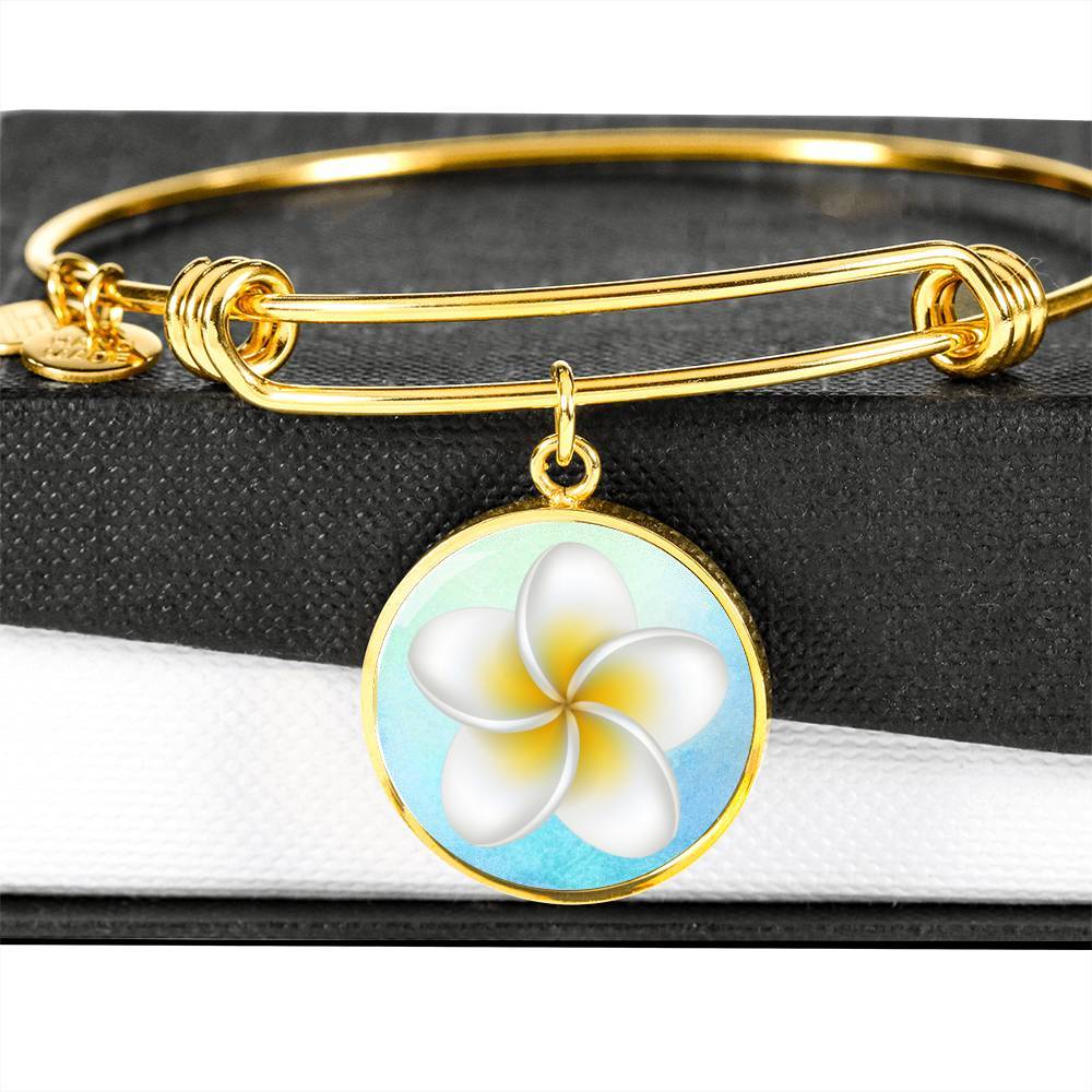 Frangipani Bangle Bracelet