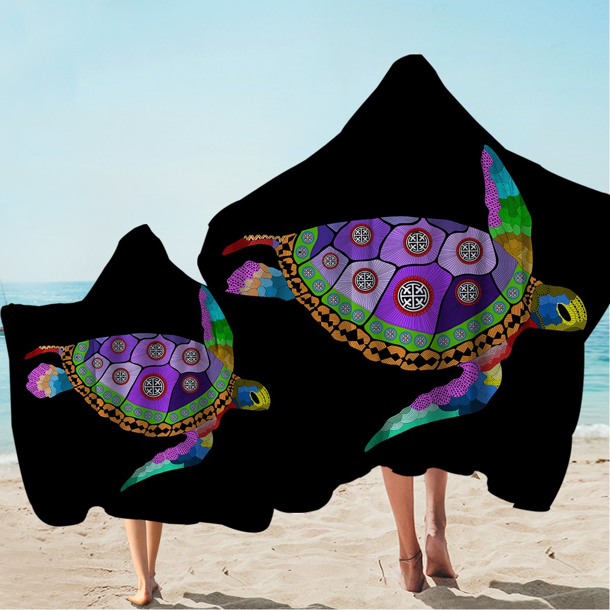 Free Spirit Turtle Hooded Towel