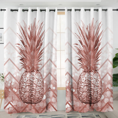 The Golden Pineapple Curtains