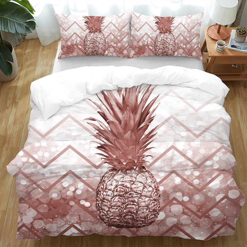 The Golden Pineapple Duvet Cover Set