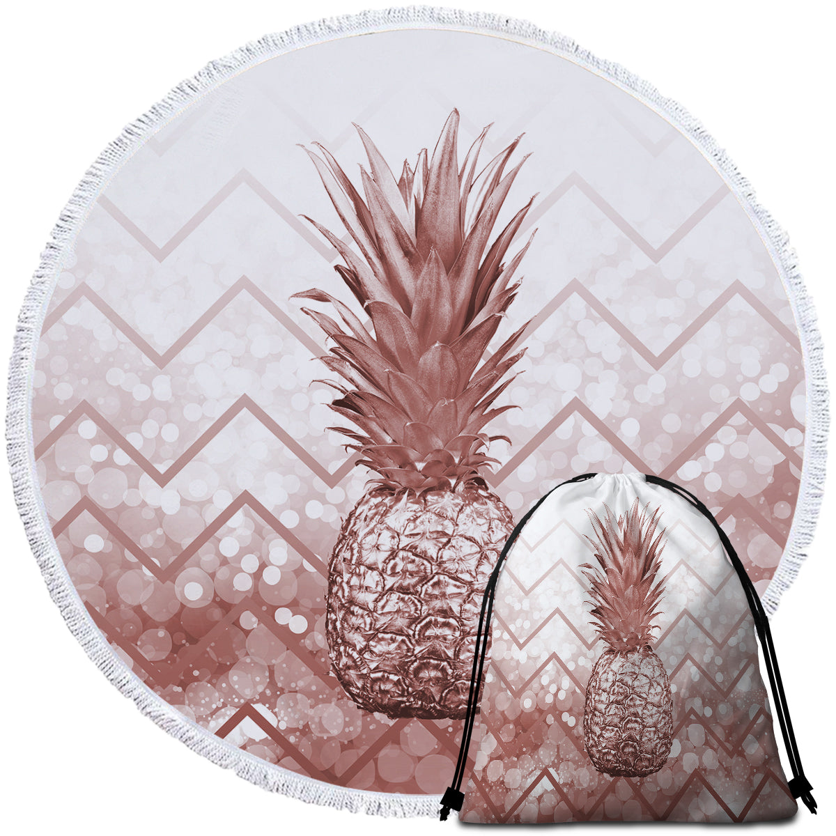 The Golden Pineapple Towel + Backpack