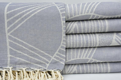 Light Gray Sunrise 100% Cotton Towel