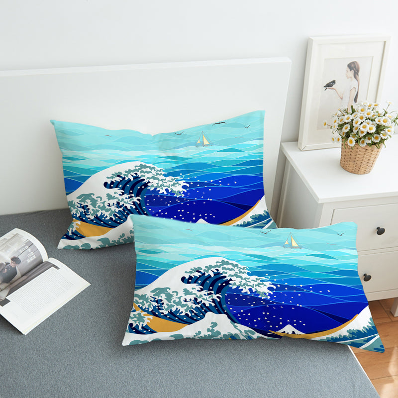 The Great Wave Comforter Set