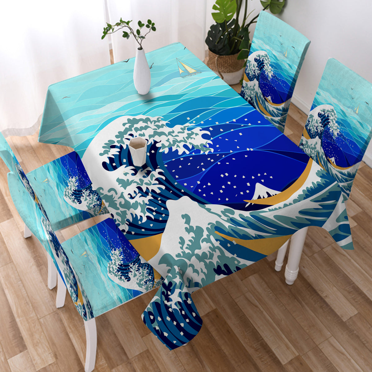 Great Wave Chair Cover