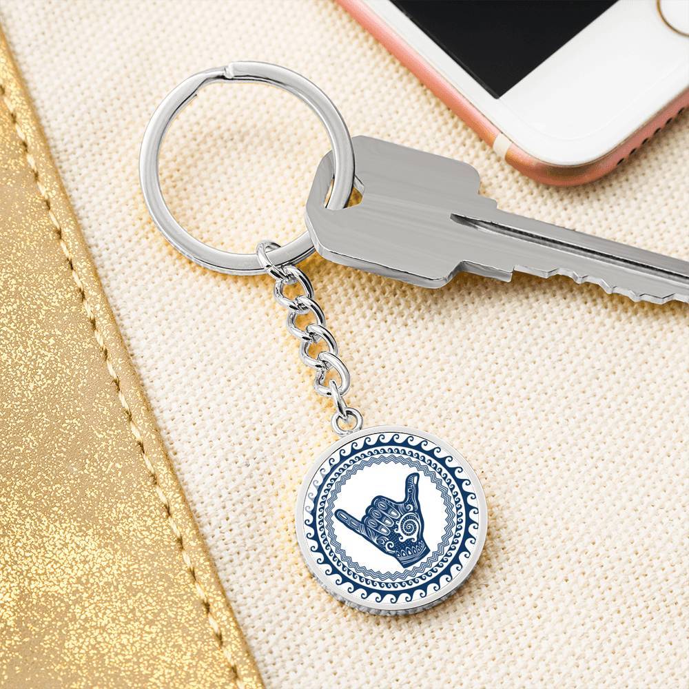 Hang Loose Beachy Keychain