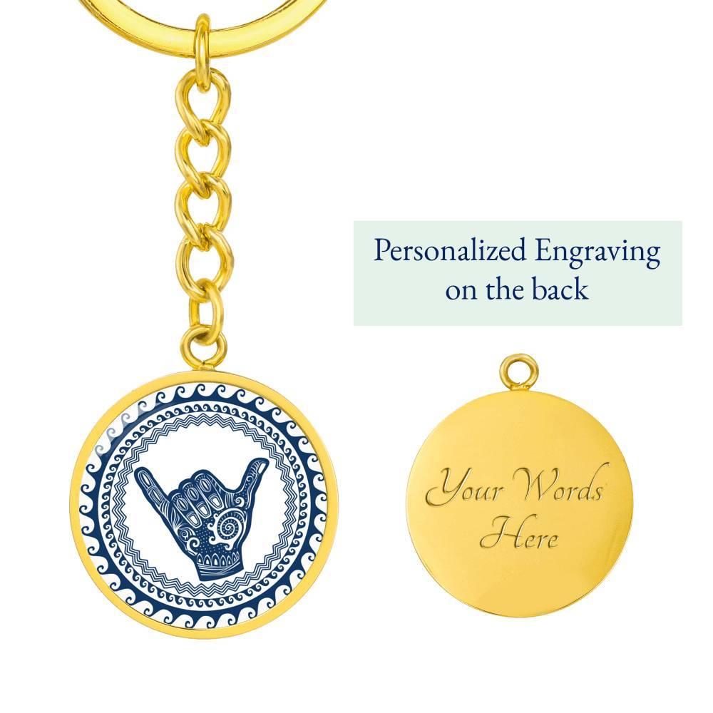 Hang Loose Beachy Keychain