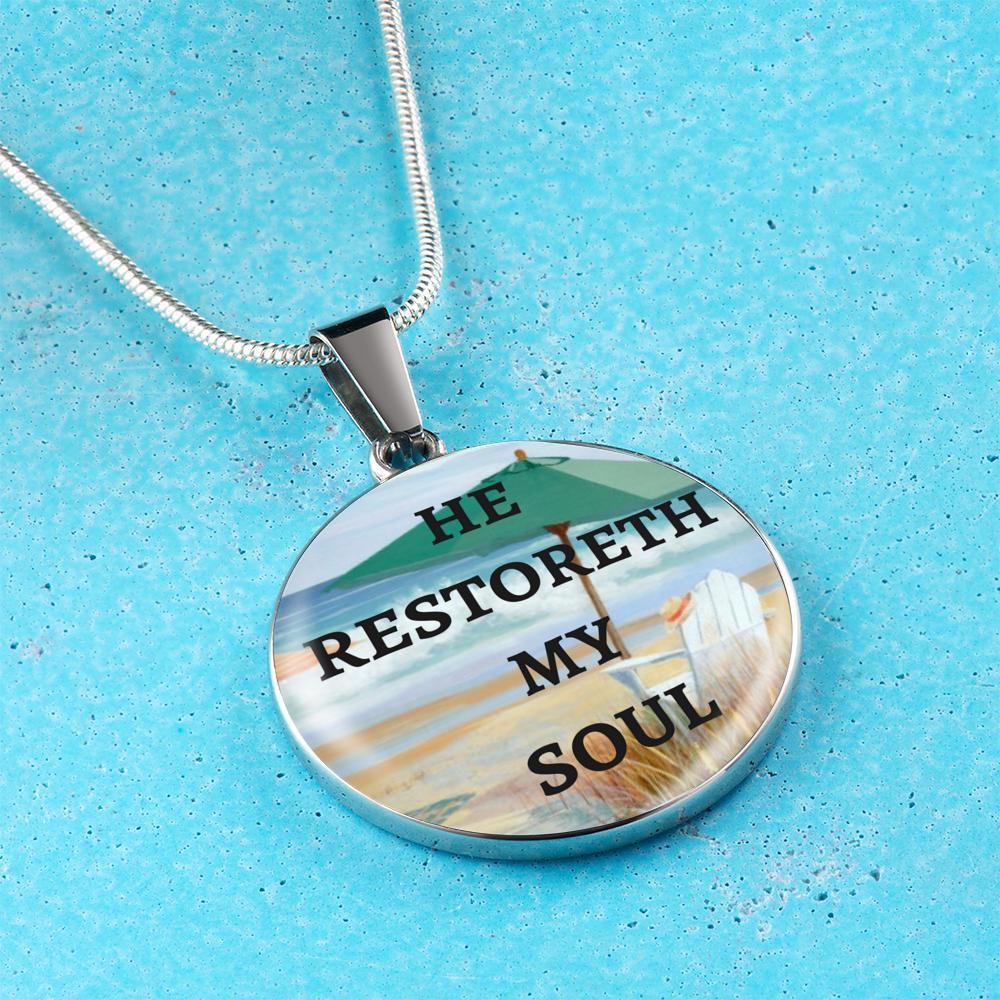 He Restoreth My Soul Necklace