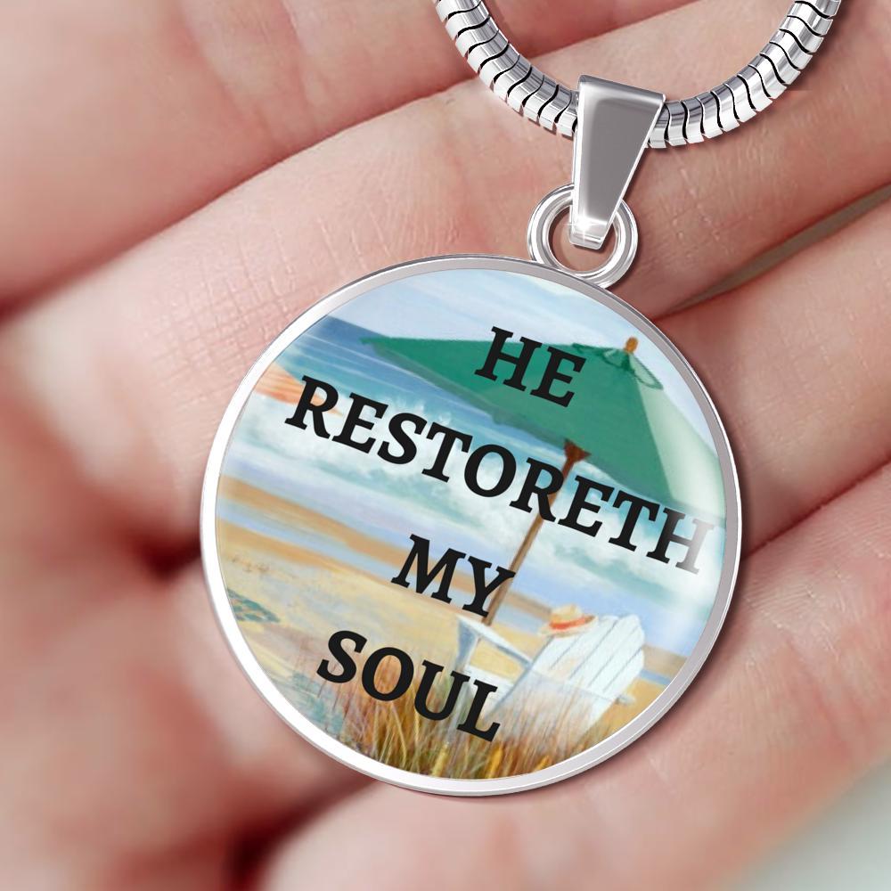 He Restoreth My Soul Necklace