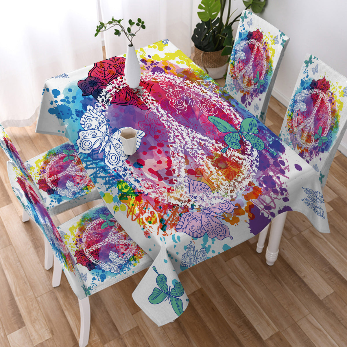 Peace on the Beach Chair Cover