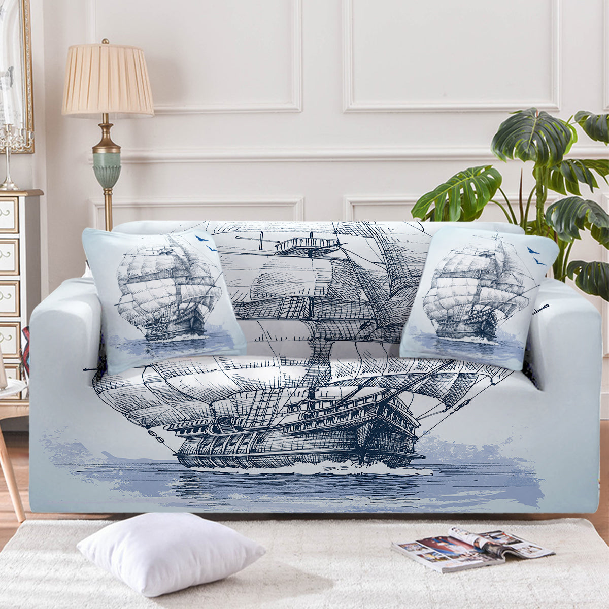 Semper Fortis Couch Cover