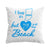 I Live in Indiana but My Heart is at The Beach Pillow Cover