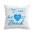 I Live in Kansas but My Heart is at The Beach Pillow Cover