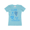 I Live In Nevada But My Heart Is At The Beach Shirt