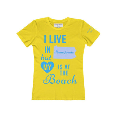 I Live In Pennsylvania But My Heart Is At The Beach Shirt