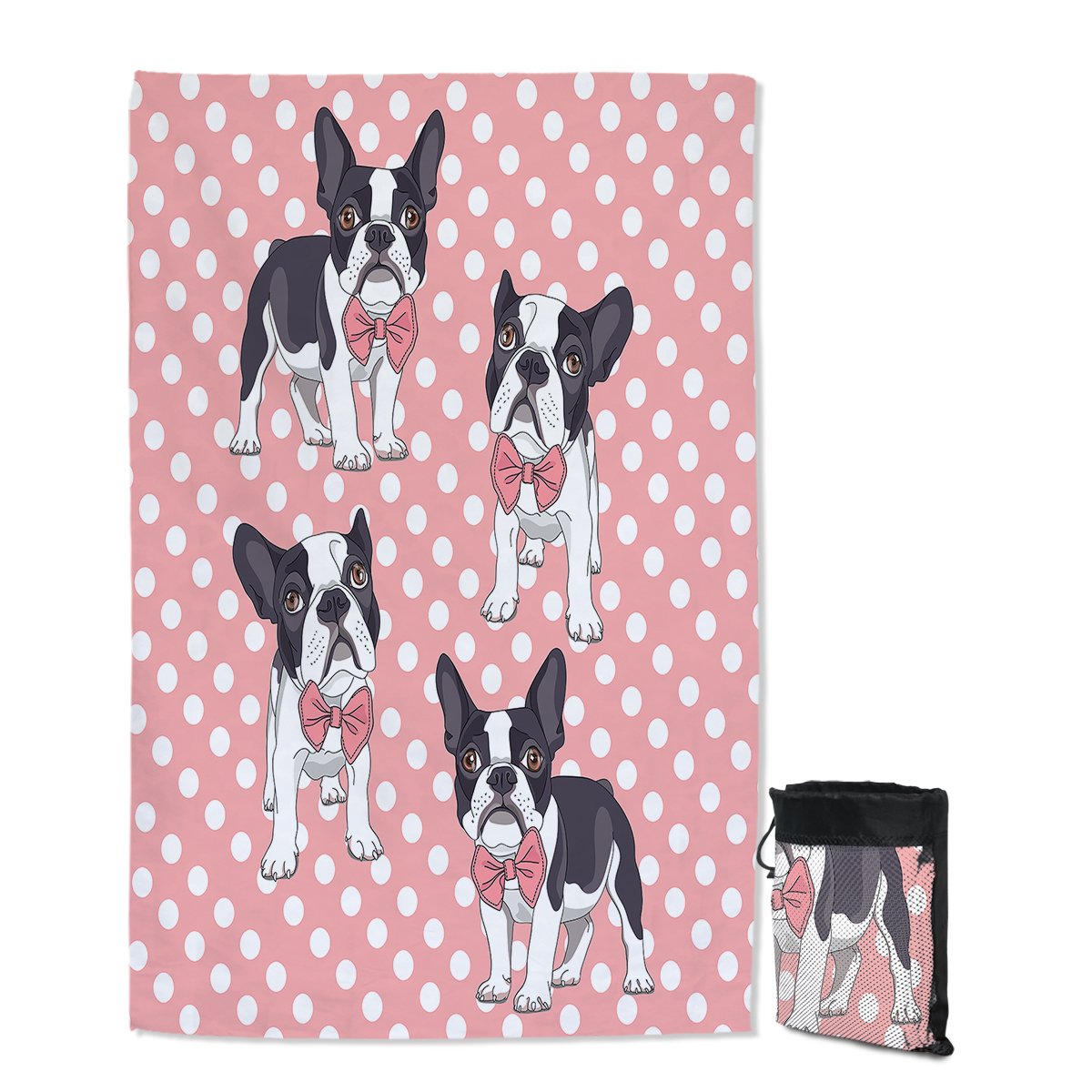 I Love My Frenchie Sand Free Towel