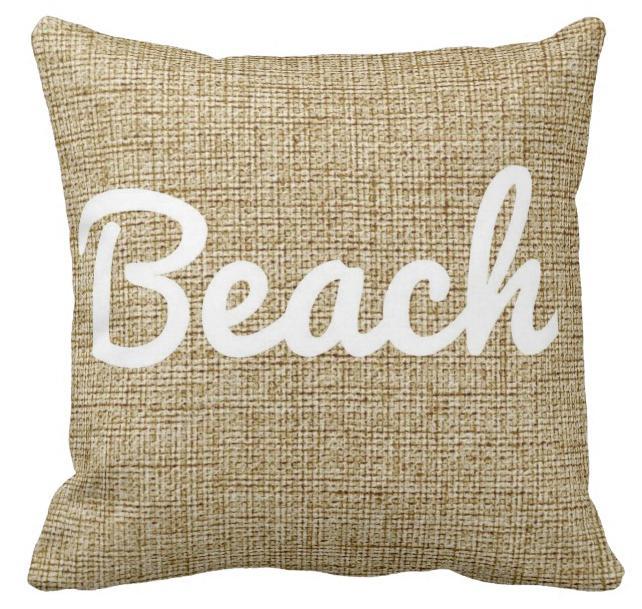 I Love The Beach Pillow Cover