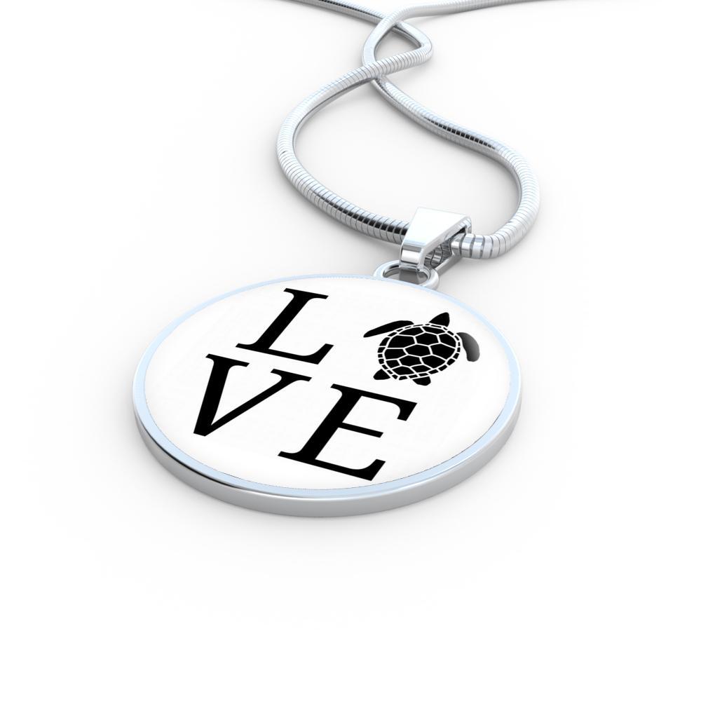 I ♥ Sea Turtle Necklace