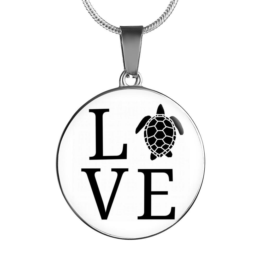 I ♥ Sea Turtle Necklace