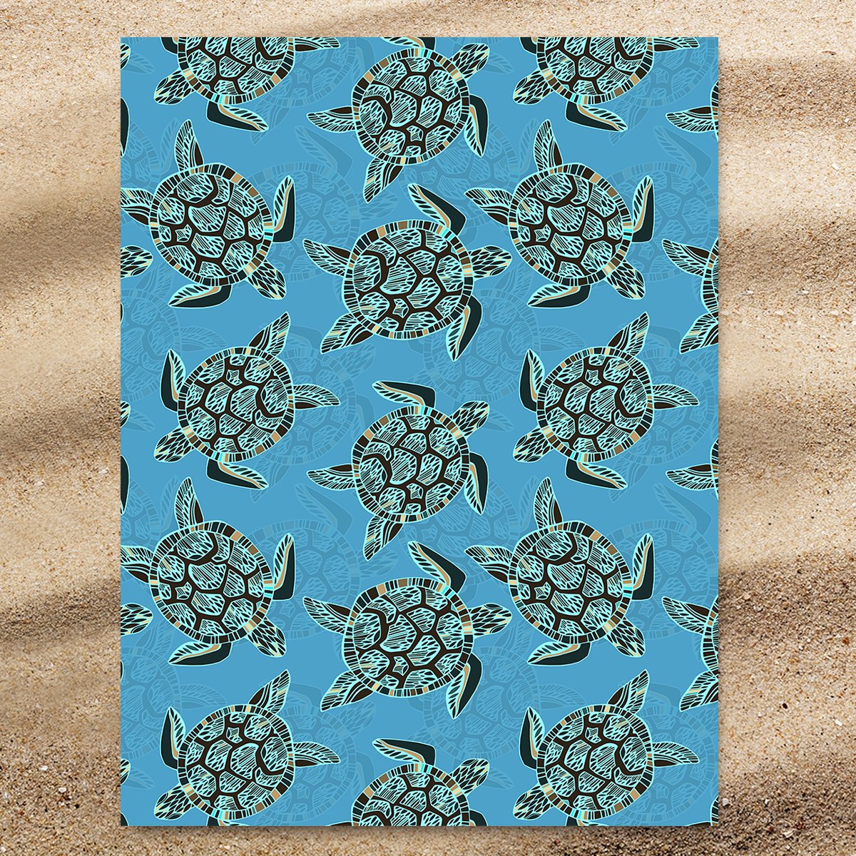 I Sea Turtles Extra Large Towel