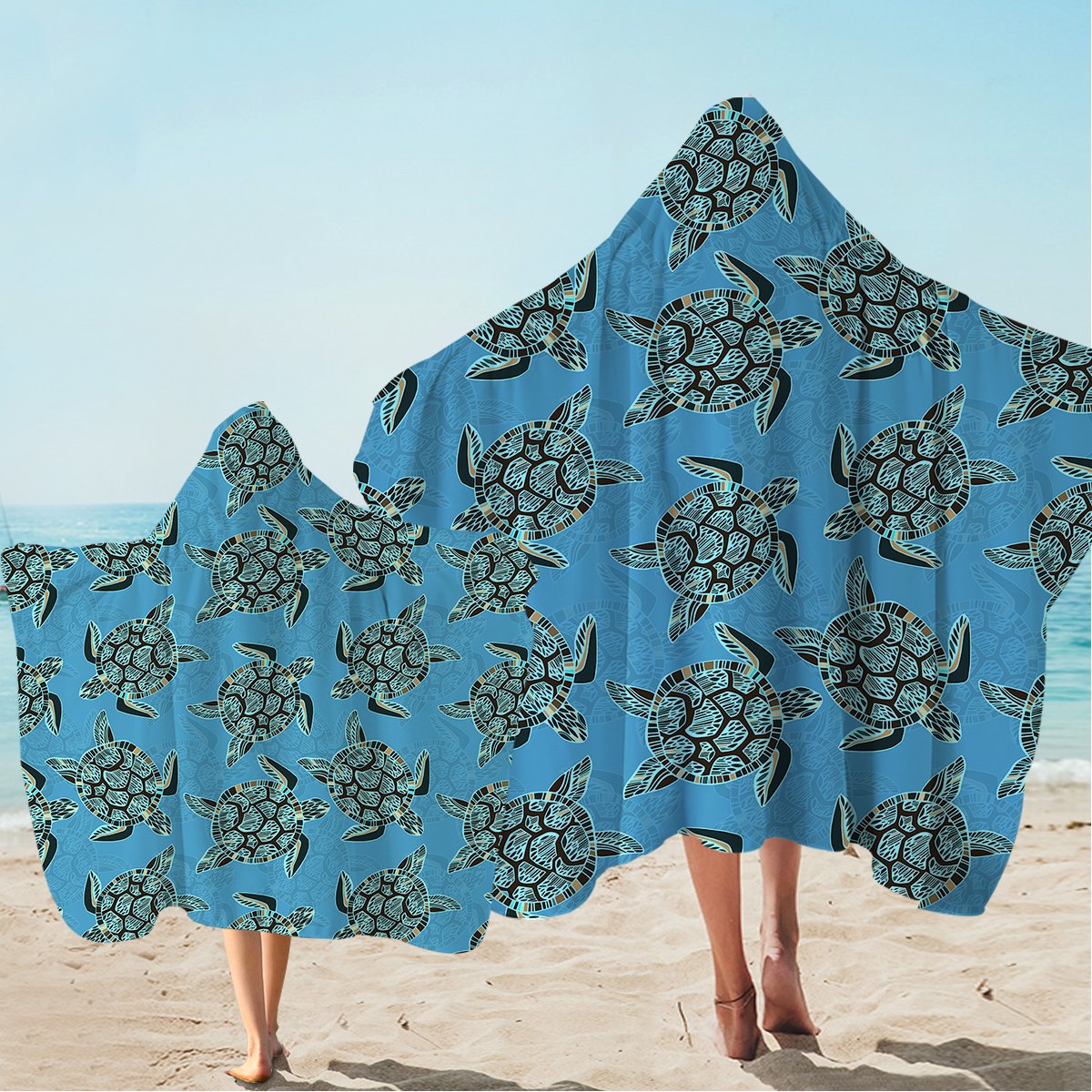 I Sea Turtles Hooded Towel