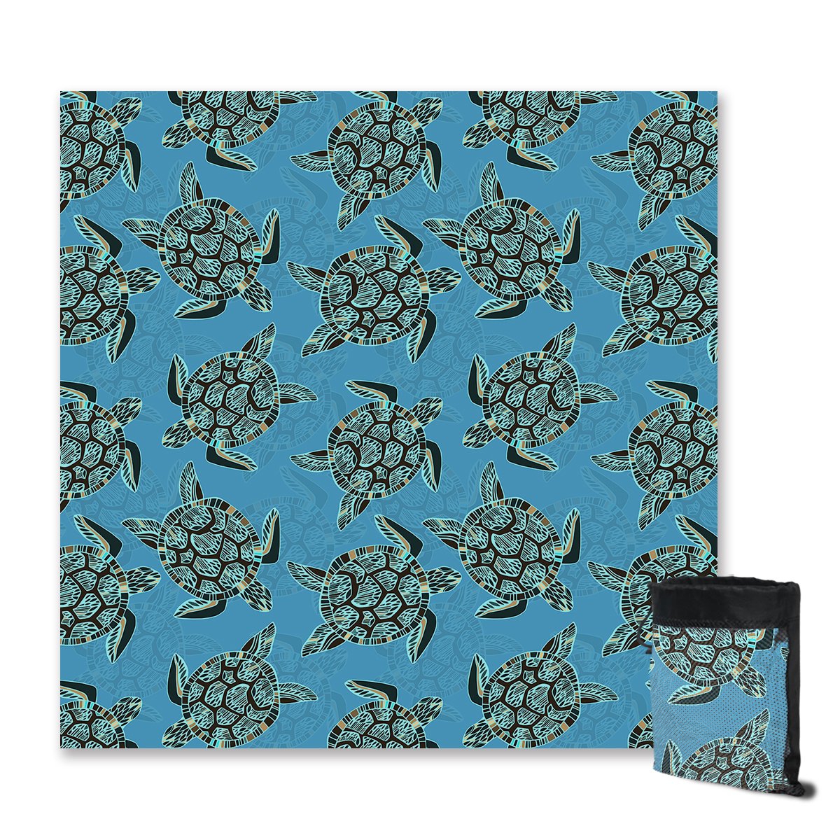 I Sea Turtles Sand Free Towel