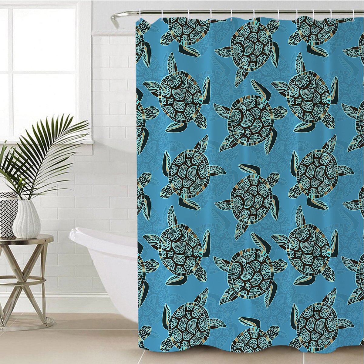 I Sea Turtles Shower Curtain