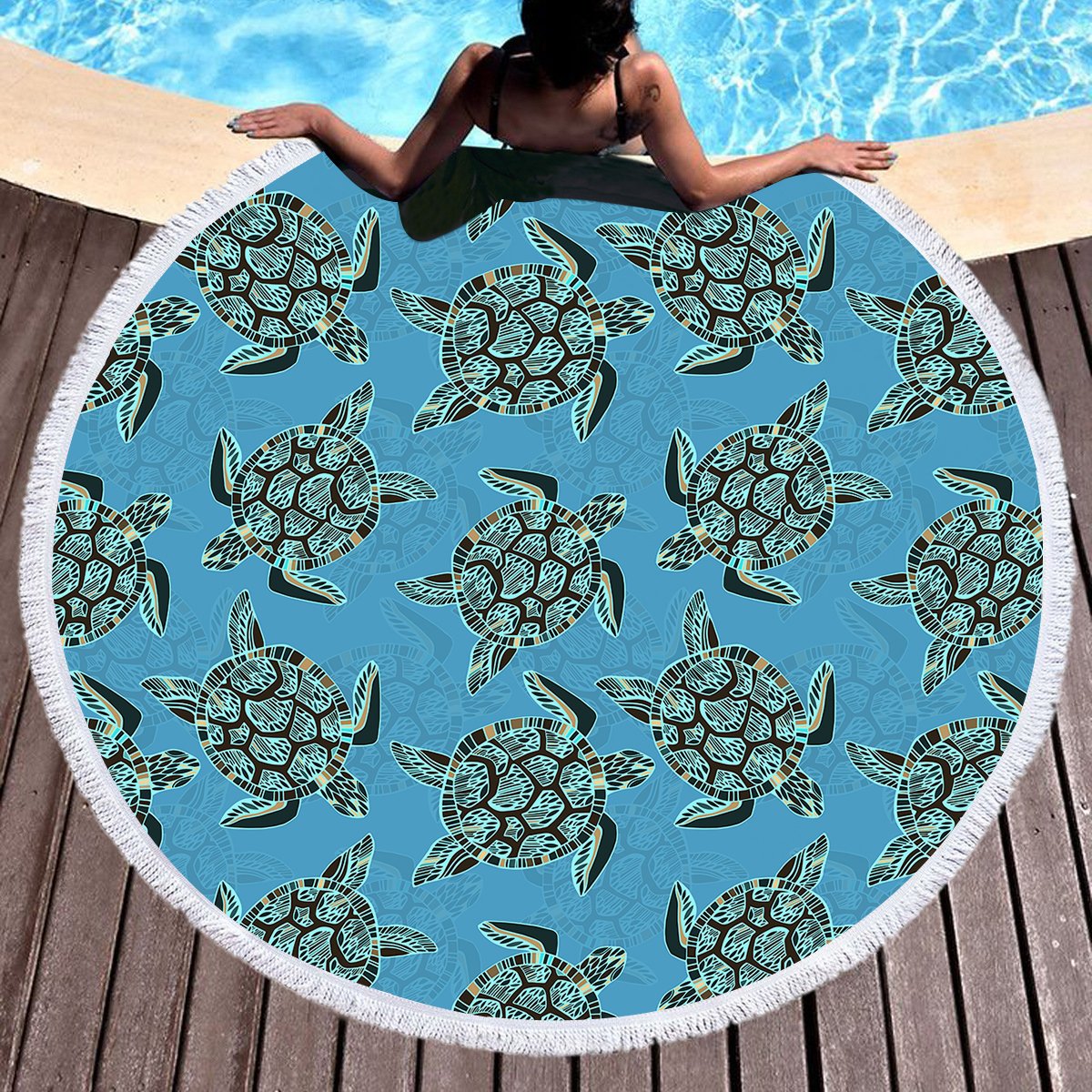 I Sea Turtles Towel + Backpack
