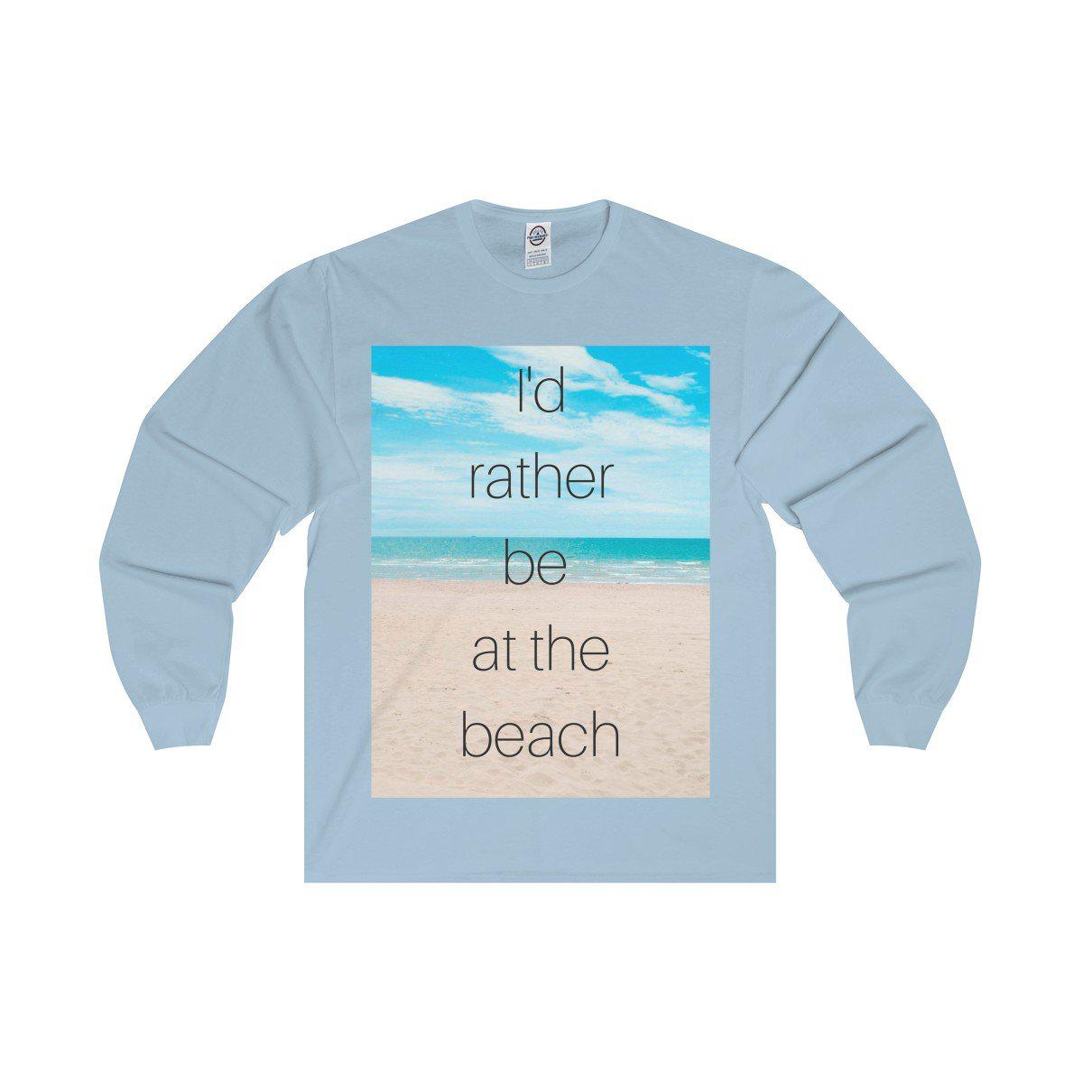 I'd Rather Be At The Beach Cotton Tee