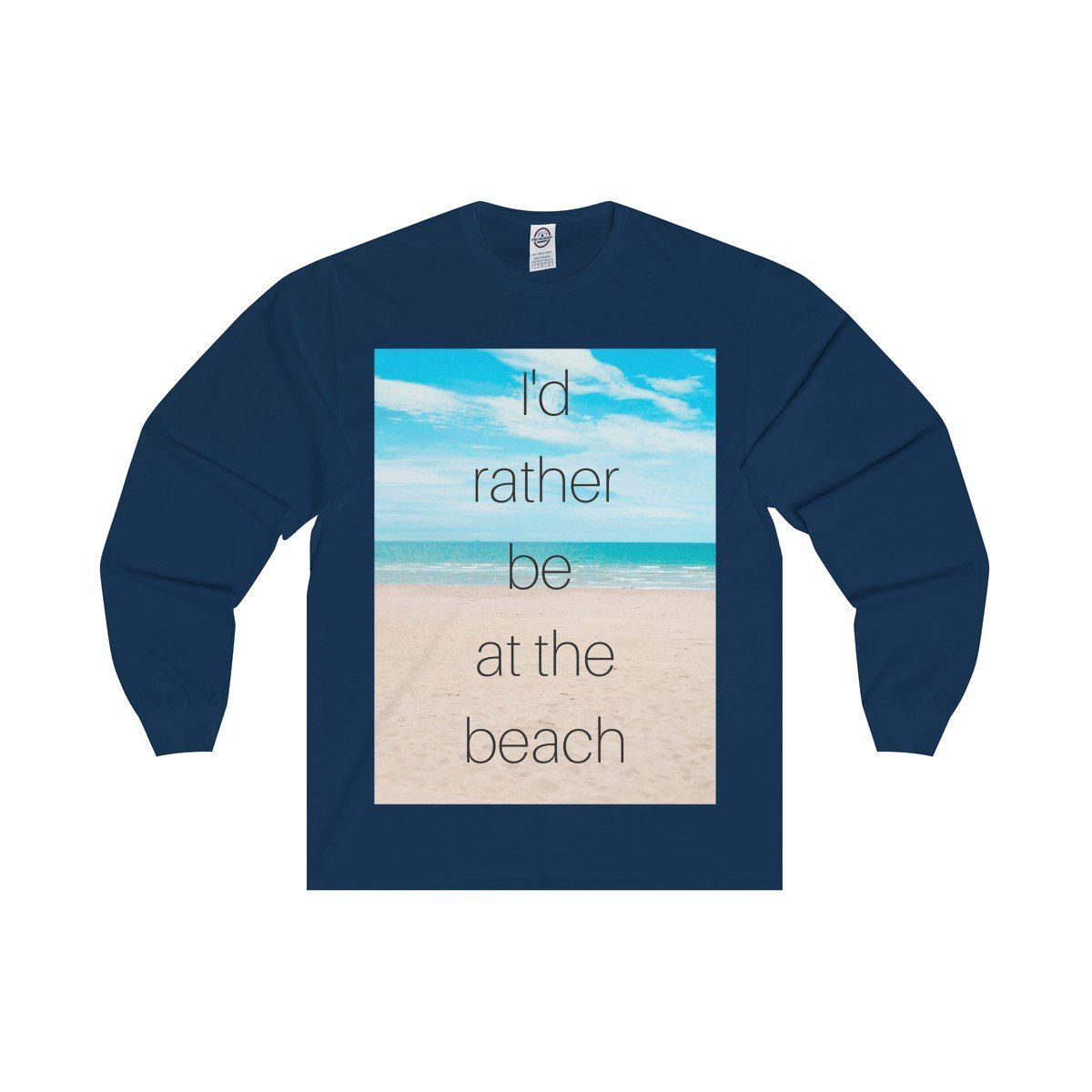 I'd Rather Be At The Beach Cotton Tee
