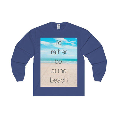 I'd Rather Be At The Beach Cotton Tee