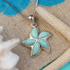 Starfish with Larimar Pendant Necklace