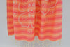 Coral Hibiscus Flowers 100% Cotton Towel