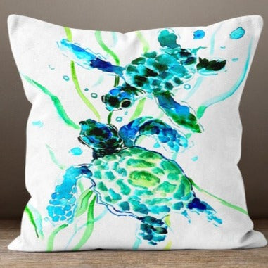 Sea Turtles Set of 4 Pillow Covers