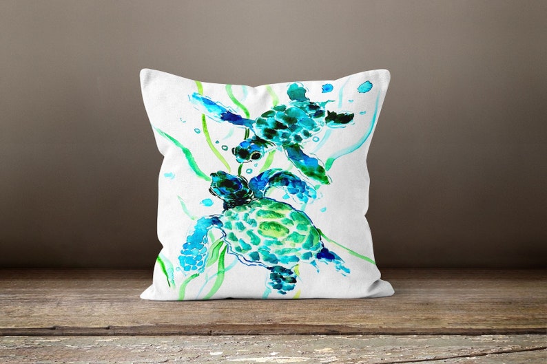 Sea Turtles Set of 4 Pillow Covers