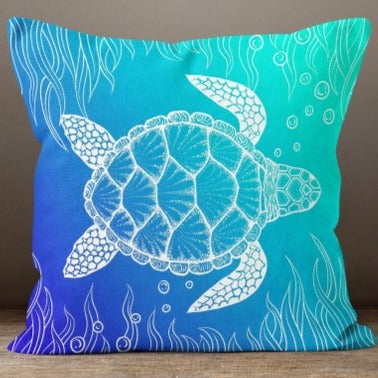 Sea Turtle Patterns Set of 4 Pillow Covers
