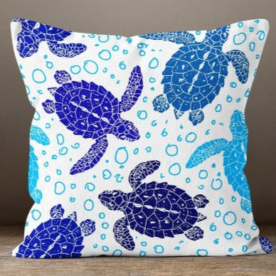 Sea Turtle Patterns Set of 4 Pillow Covers