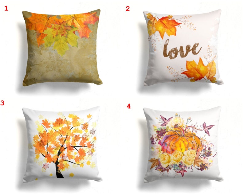 Autumn Love Set of 4 Pillow Covers