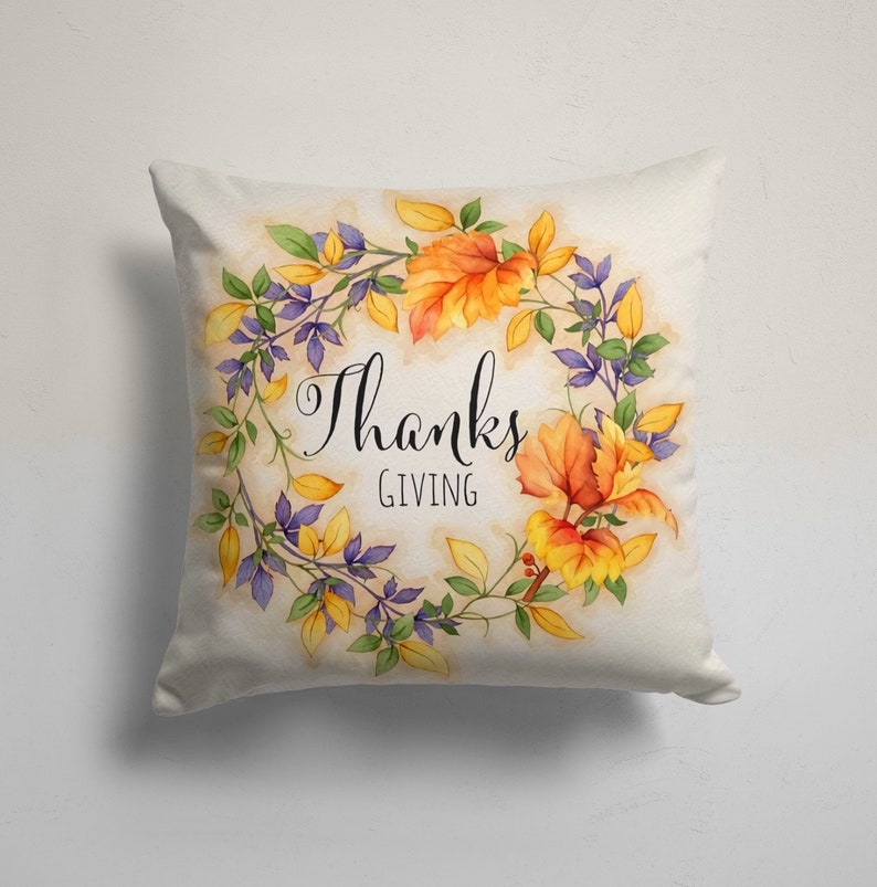Blessed and Thankful Set of 4 Pillow Covers