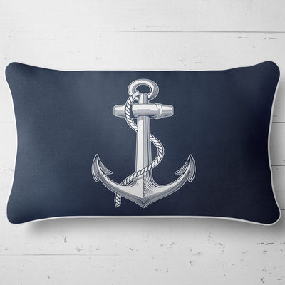 Orange Anchor Set of 4 Pillow Covers
