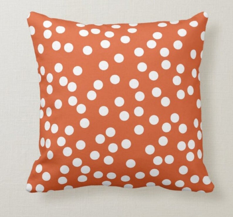 Orange Starfish Set of 4 Pillow Covers