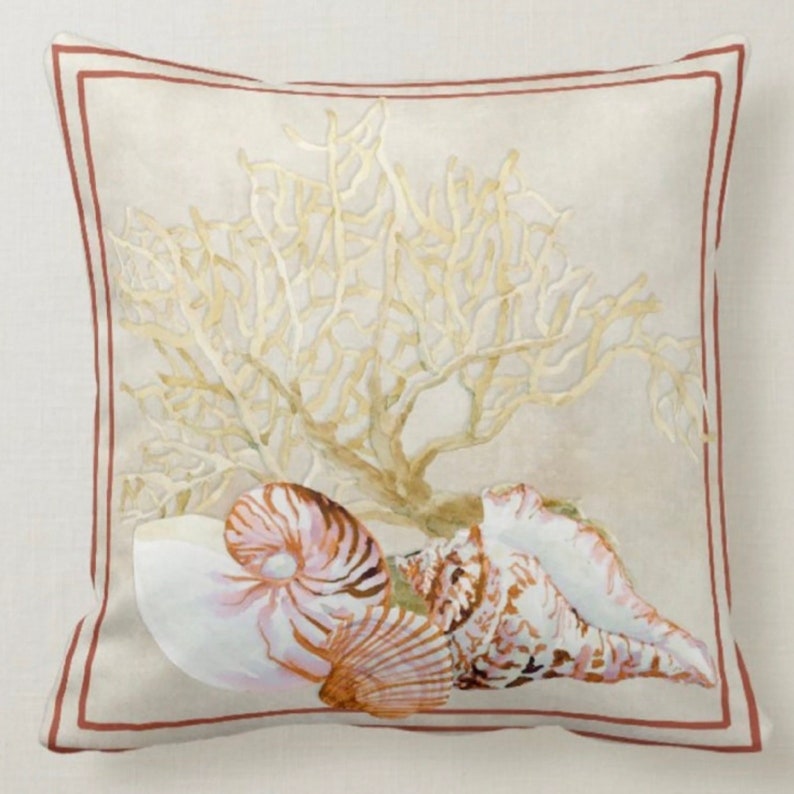 Sea Coral Set of 4 Pillow Covers