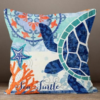 New Blue Ocean Set of 4 Pillow Covers