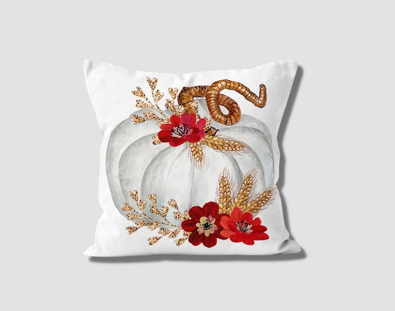 Fancy Dressed Pumpkin Set of 4 Pillow Covers