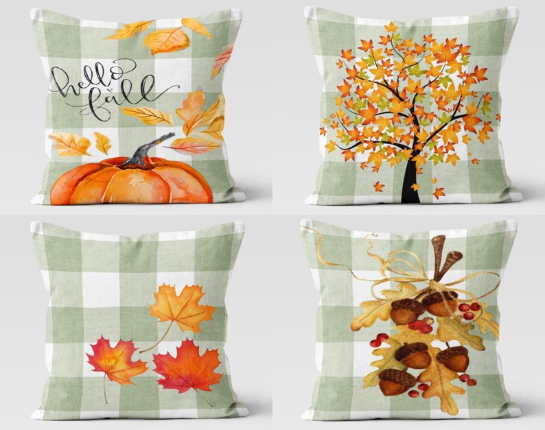 Hello Fall Set of 4 Pillow Covers