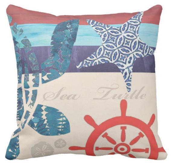 Into The Blue Sea Turtle Set Pillow Cover SALE!
