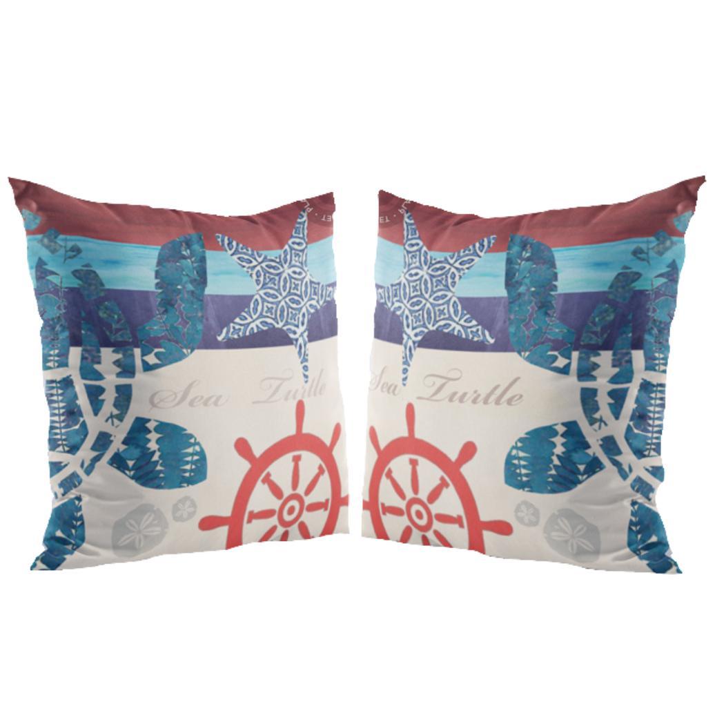 Into The Blue Sea Turtle Set Pillow Cover SALE!