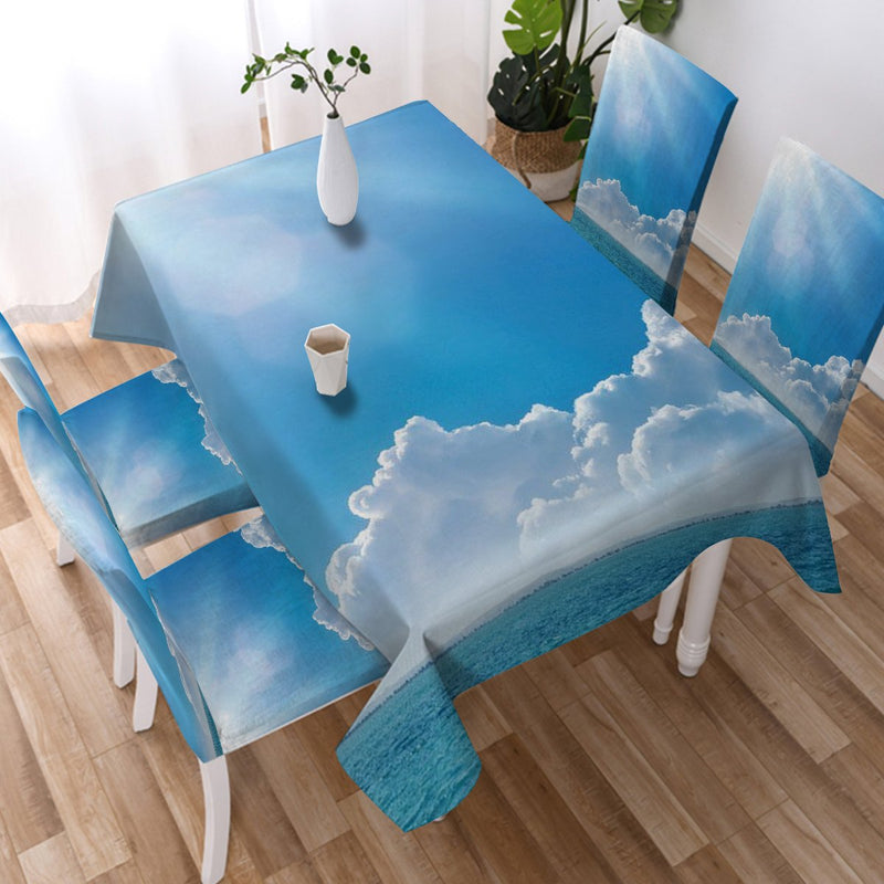 Into the Blue Tablecloth