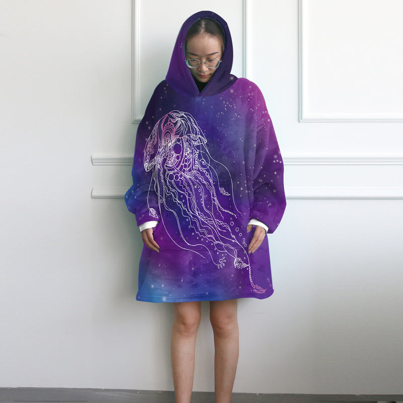 Purple Jelly Dreams Wearable Blanket Hoodie